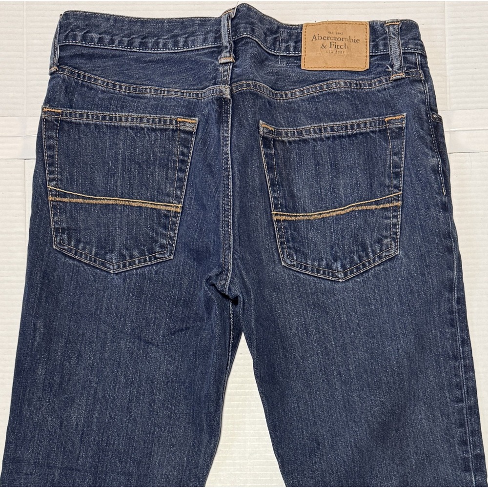 ABERCROMBIE‎ & FITCH - Men's Skinny Button Fly Denim Blue Jeans -Size 31x32